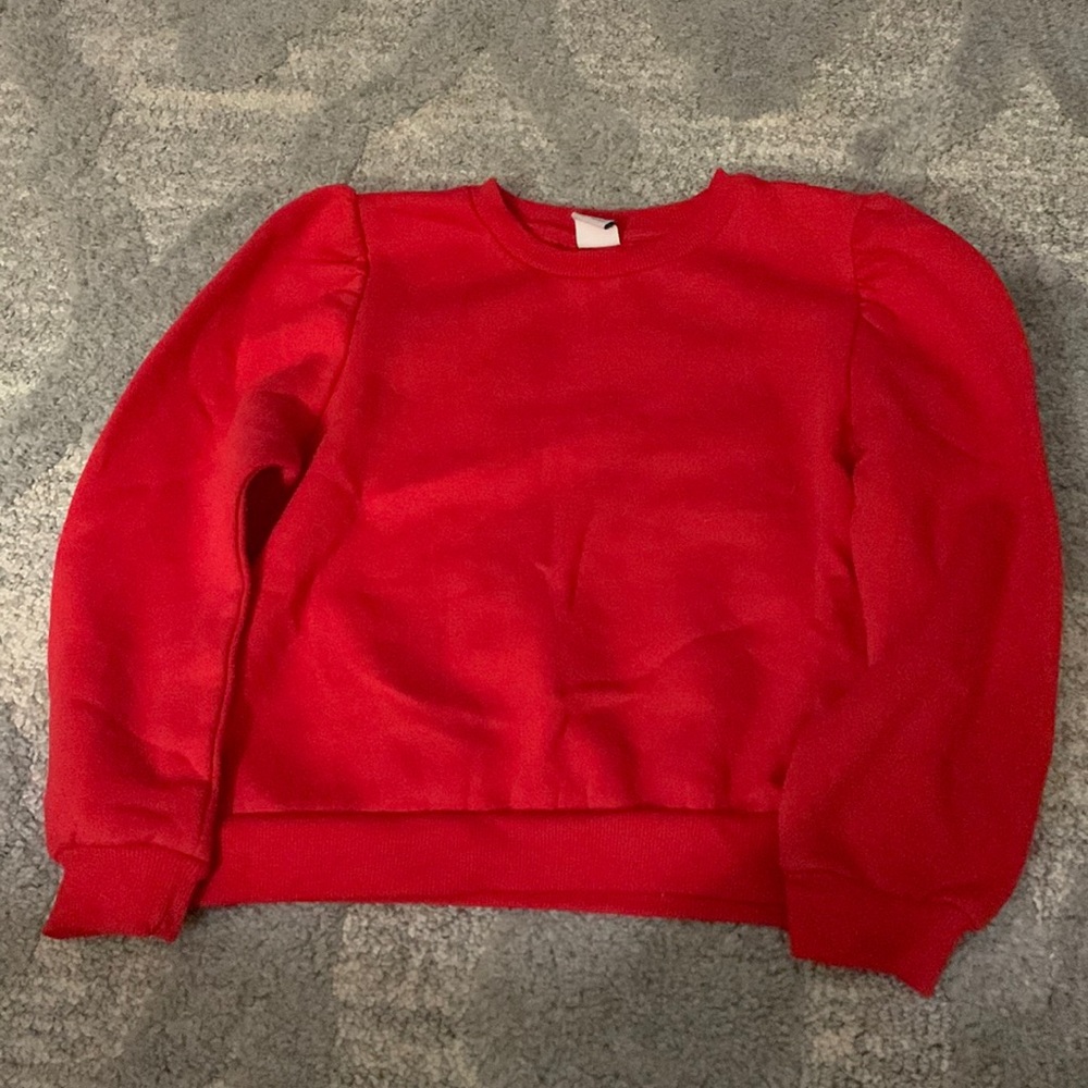 zara red long sleeve